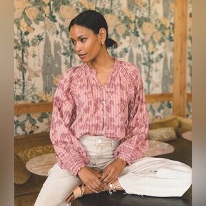 Cleobella Remmy Organic Cotton Remmy Blouse, Size Medium